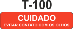Etiqueta em couche na medida 40x10mm  T-100