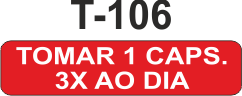 Etiqueta em couche na medida 40x10mm  T-106