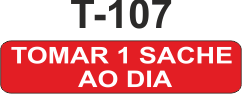 Etiqueta em couche na medida 40x10mm  T-107