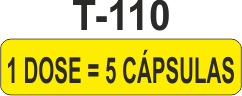 Etiqueta em couche na medida 40x10mm  T-110