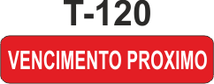 Etiqueta em couche na medida 40x10mm  T-120