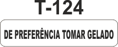 Etiqueta em couche na medida 40x10mm  T-124