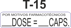 Etiqueta em couche na medida 40x10mm  T-15