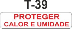Etiqueta em couche na medida 40x10mm  T-39