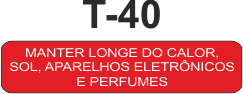 Etiqueta em couche na medida 40x10mm  T-40