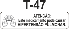 Etiqueta em couche na medida 40x10mm  T-47