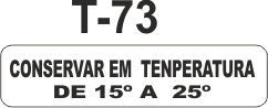 Etiqueta em couche na medida 40x10mm  T-73