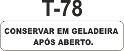 Etiqueta em couche na medida 40x10mm  T-78