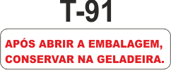 Etiqueta em couche na medida 40x10mm  T-91