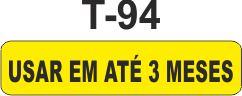 Etiqueta em couche na medida 40x10mm  T-94