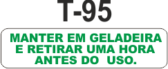 Etiqueta em couche na medida 40x10mm  T-95