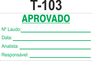 Etiqueta em couche na medida 50x30mm  T-103