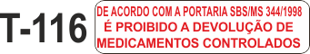 Etiqueta em couche na medida 40x10mm  T-116