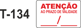 Etiqueta em couche na medida 15x25mm  T-134