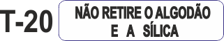 Etiqueta em couche na medida 40x10mm  T-20