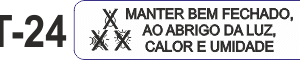 Etiqueta em couche na medida 40x10mm  T-24