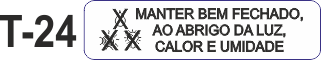 Etiqueta em couche na medida 40x10mm  T-24