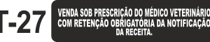 Etiqueta em couche na medida 40x10mm  T-27