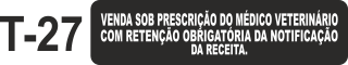 Etiqueta em couche na medida 40x10mm  T-27