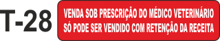 Etiqueta em couche na medida 40x10mm  T-28