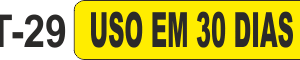 Etiqueta em couche na medida 40x10mm  T-29