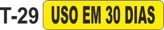 Etiqueta em couche na medida 40x10mm  T-29