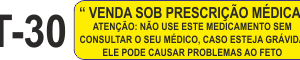 Etiqueta em couche na medida 40x10mm  T-30