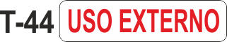 Etiqueta em couche na medida 40x10mm  T-44