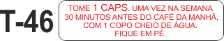 Etiqueta em couche na medida 40x10mm  T-46