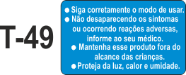 Etiqueta em couche na medida 30x18mm  T-49