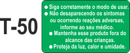 Etiqueta em couche na medida 30x18mm  T-50