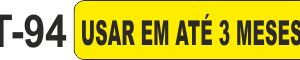 Etiqueta em couche na medida 40x10mm  T-94