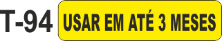 Etiqueta em couche na medida 40x10mm  T-94