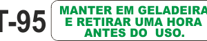 Etiqueta em couche na medida 40x10mm  T-95