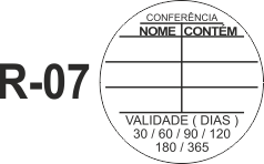 etiqueta em couche 25x25 mm R-07