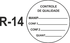 etiqueta em couche 25x25 mm R-14